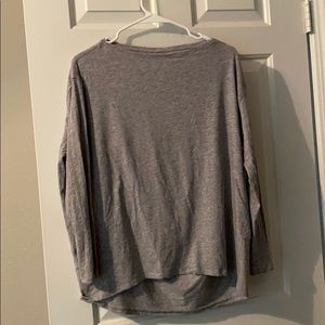 Lululemon Back in Action Long Sleeve, grey, size 6